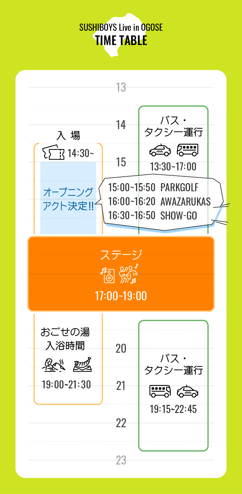 タイムテーブルSP